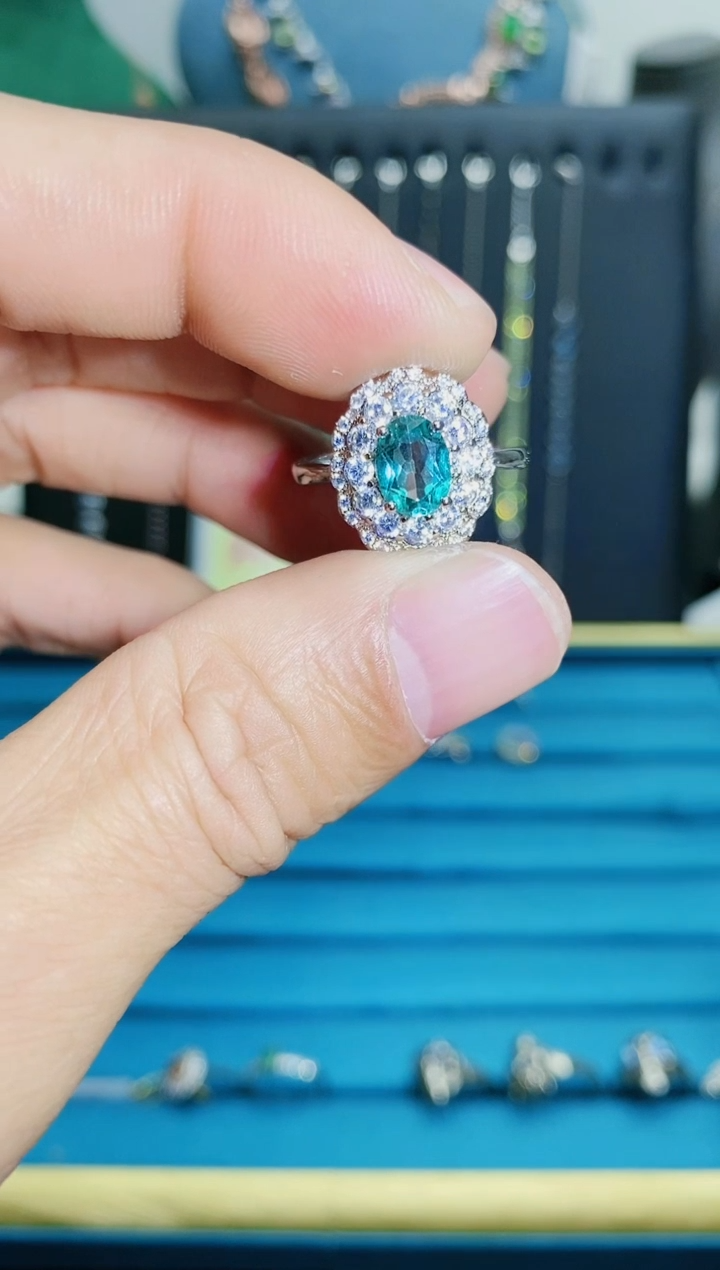 【闪购商品】托帕石戒指银S925镶嵌1121