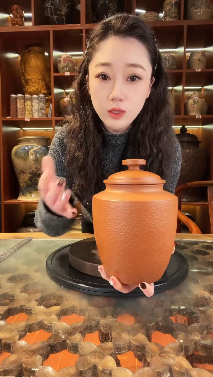 【闪购商品】缸云南建水紫陶复烧小茶罐