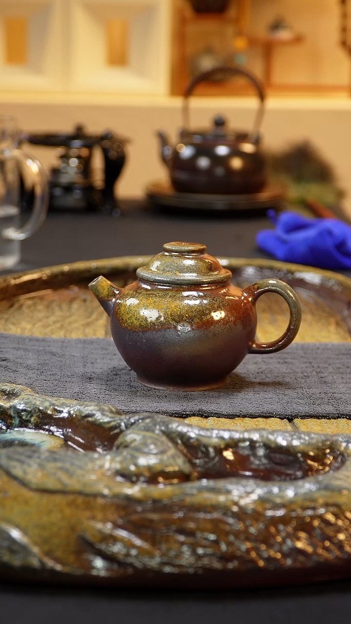 紫砂柴烧纯自然柴烧200毫升