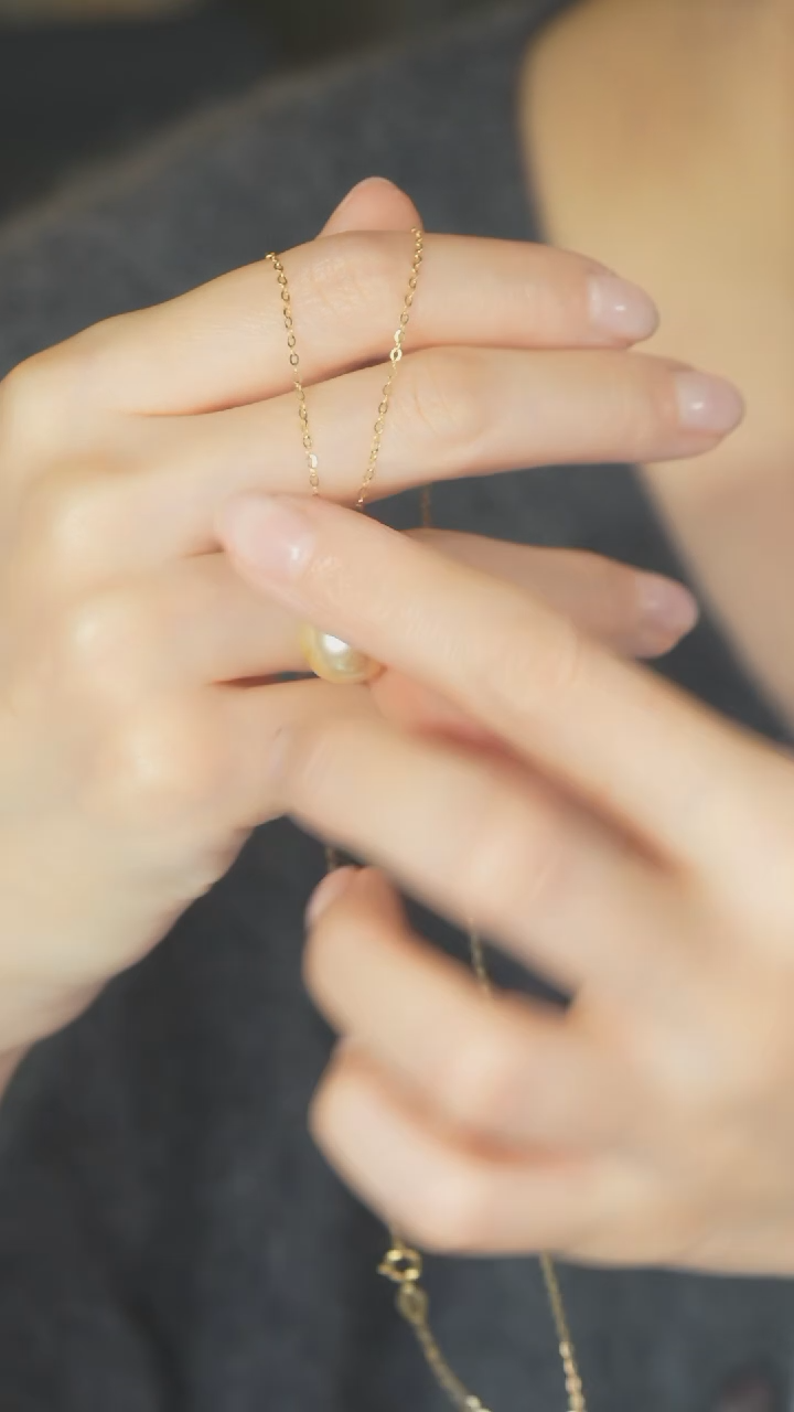 【闪购商品】海水珍珠项链18K金镶嵌244792