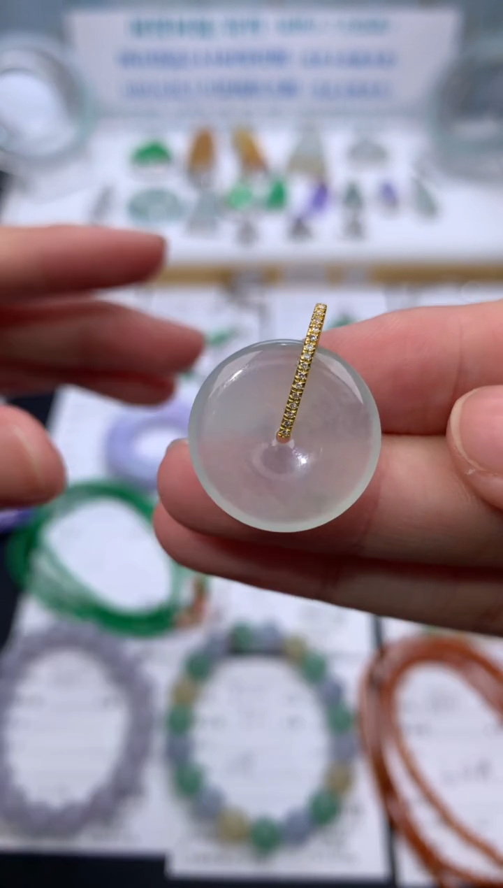 【闪购商品】定制翡翠18K金镶嵌模式推广期24小时鉴赏期