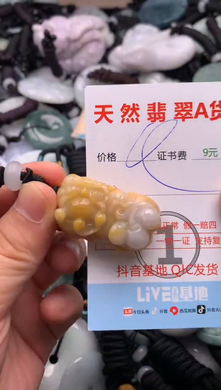 翡翠未镶嵌吊坠(不含链)1