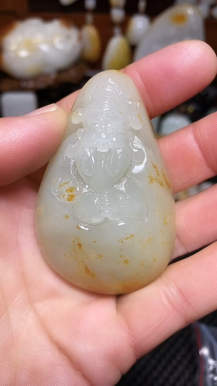 未镶嵌和田玉挂件5*52