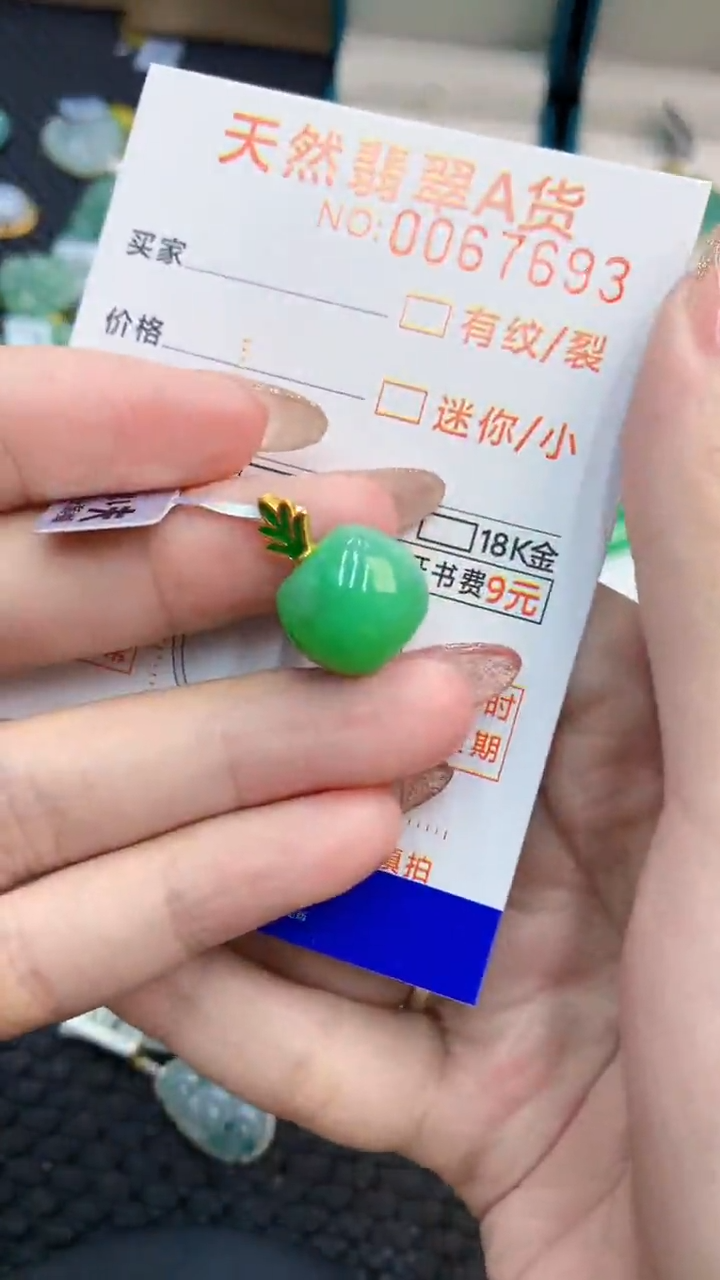 翡翠银S925镶嵌颈饰            81