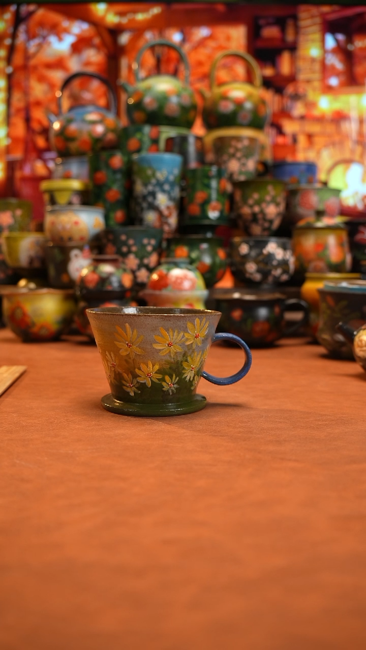 油画   釉下彩   杯子