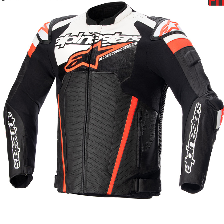 a星机车皮衣GP IGNITION赛道骑行皮夹克透气赛车服防摔摩托车服男