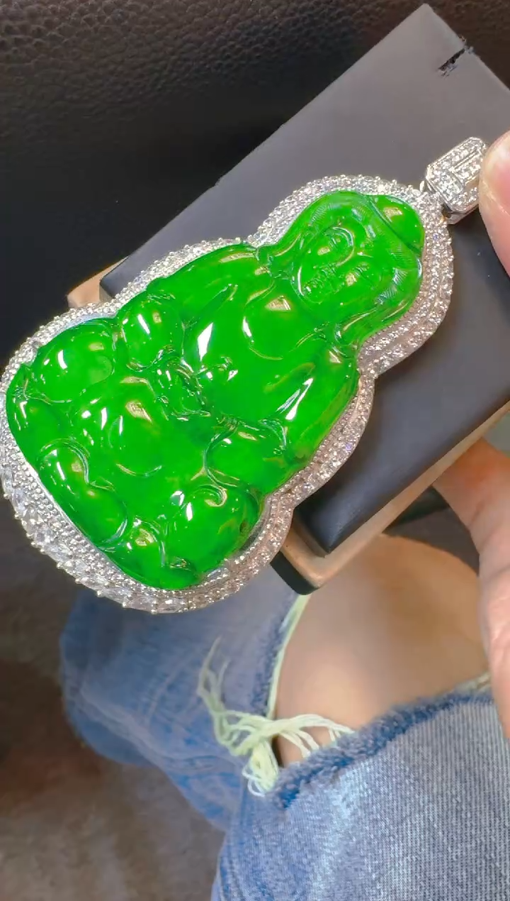吊坠(赠链)未镶嵌翡翠天然A货翡翠