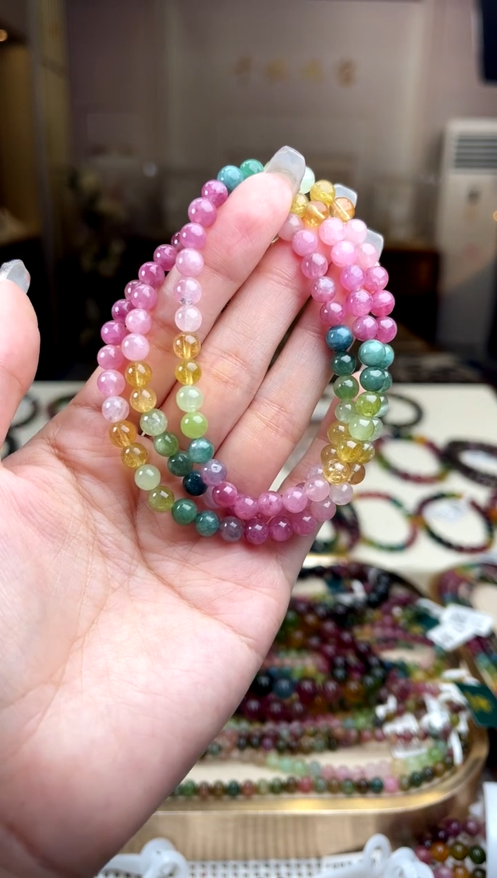 【闪购商品】碧玺/未镶嵌5mm+碧玺多圈多样性发货