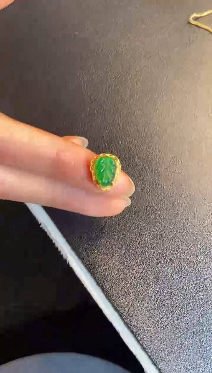 吊坠(不含链)银S925镶嵌翡翠1