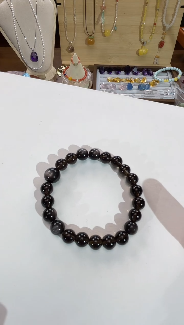 未镶嵌手串水晶松*天然茶晶定制款手串