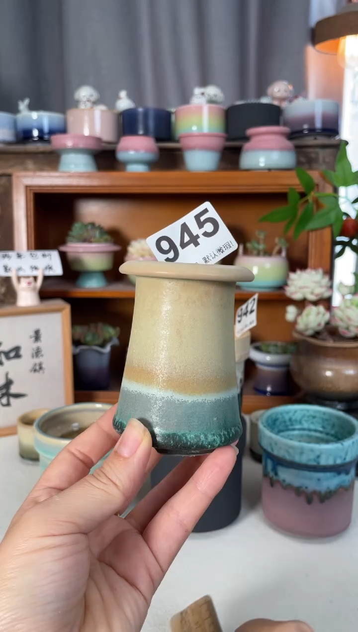 瓷片945知木小芳花盆