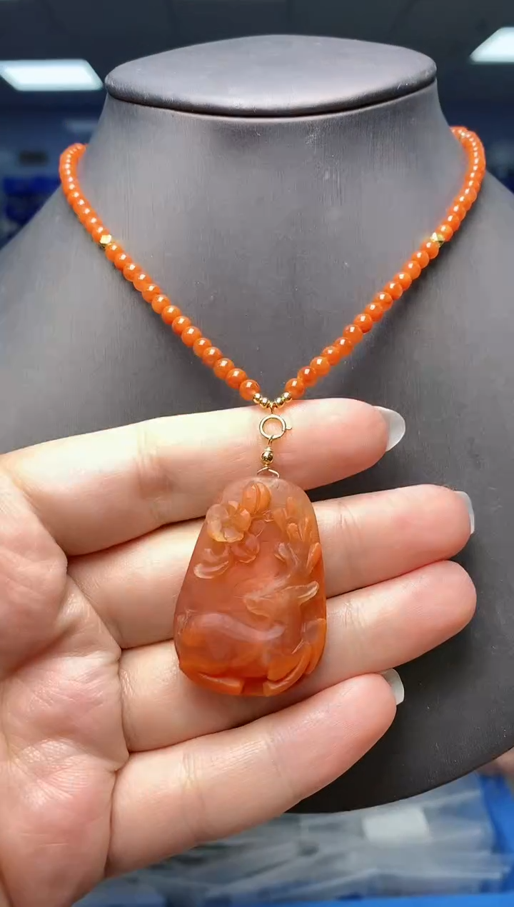 【闪购商品】南红玛瑙颈饰未镶嵌   G08954
