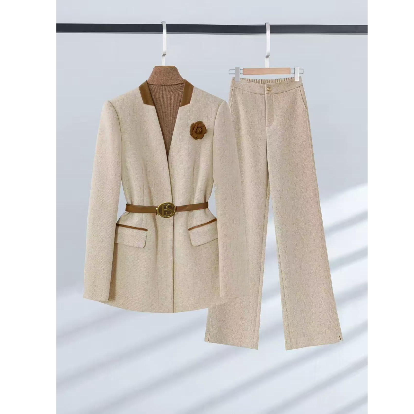 〈纪朵研〉1512气质小香风优雅气质风百搭时尚套装