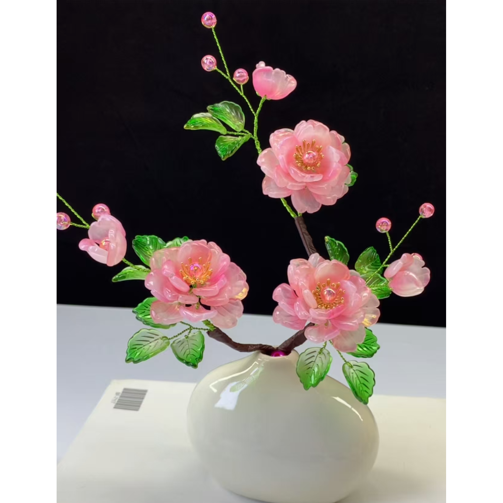 琉璃 芙蓉花   手工DIY  材料包