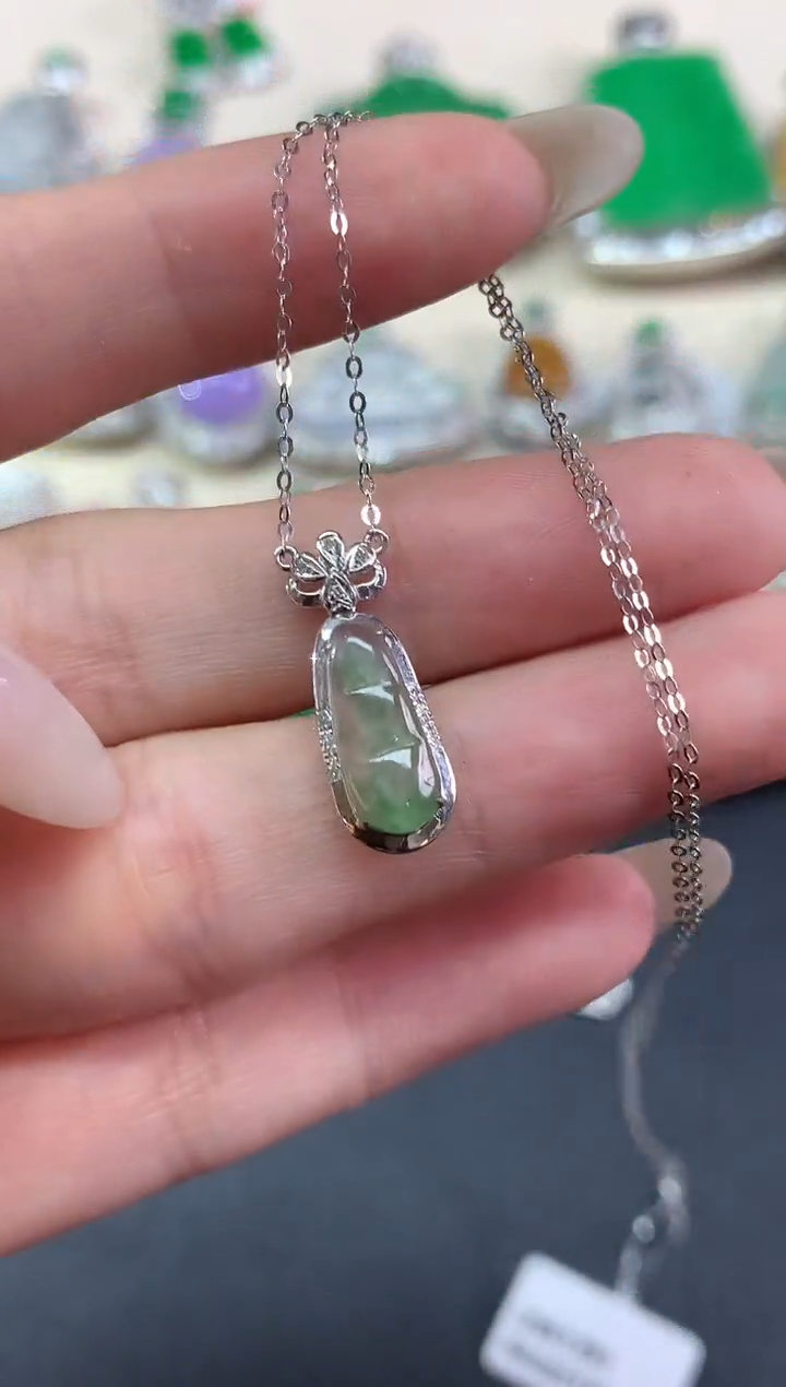 套链18K金镶嵌翡翠套链|1580