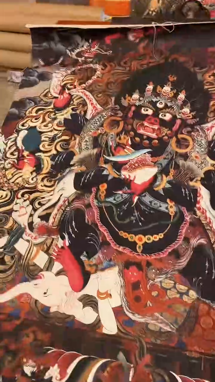 装裱画精美唐卡tk16318