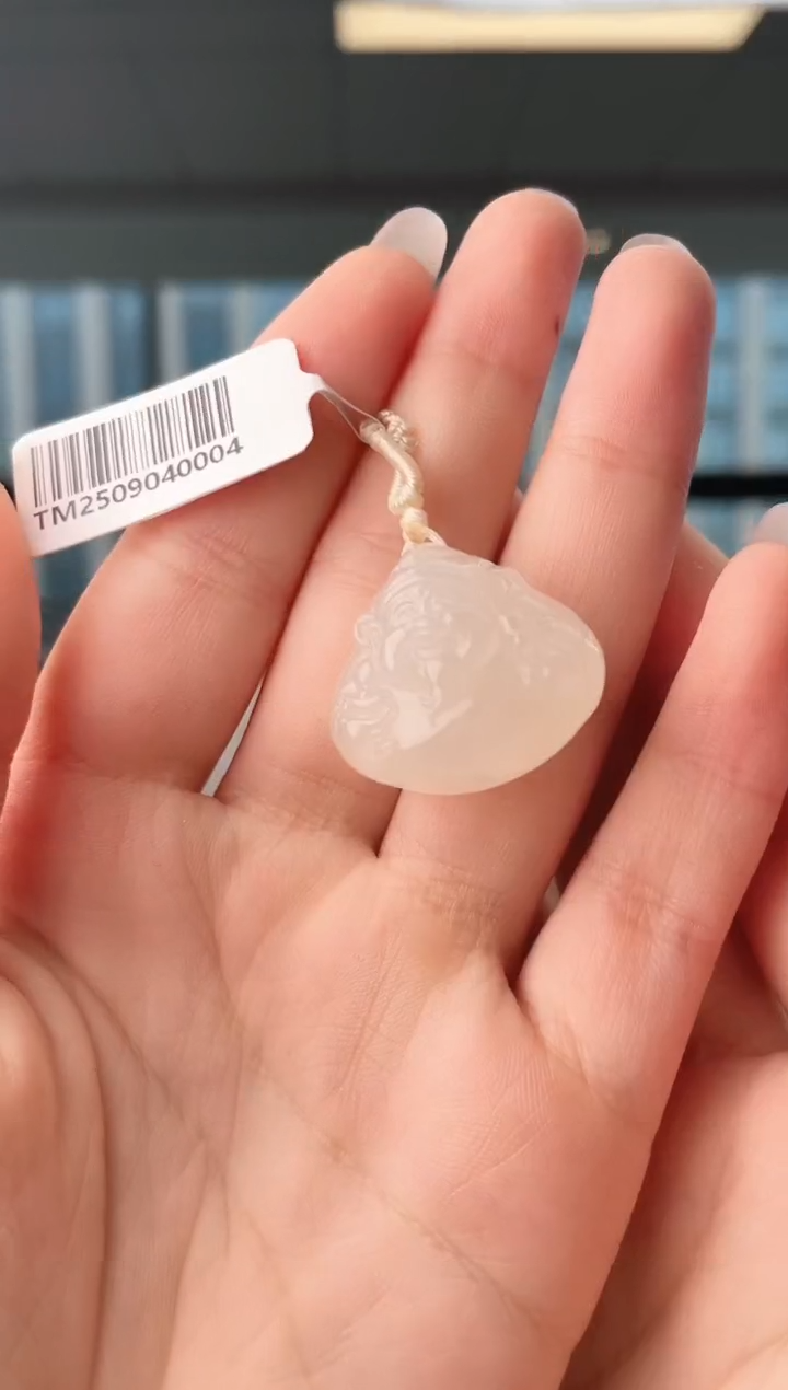 颈饰未镶嵌和田玉财神 无