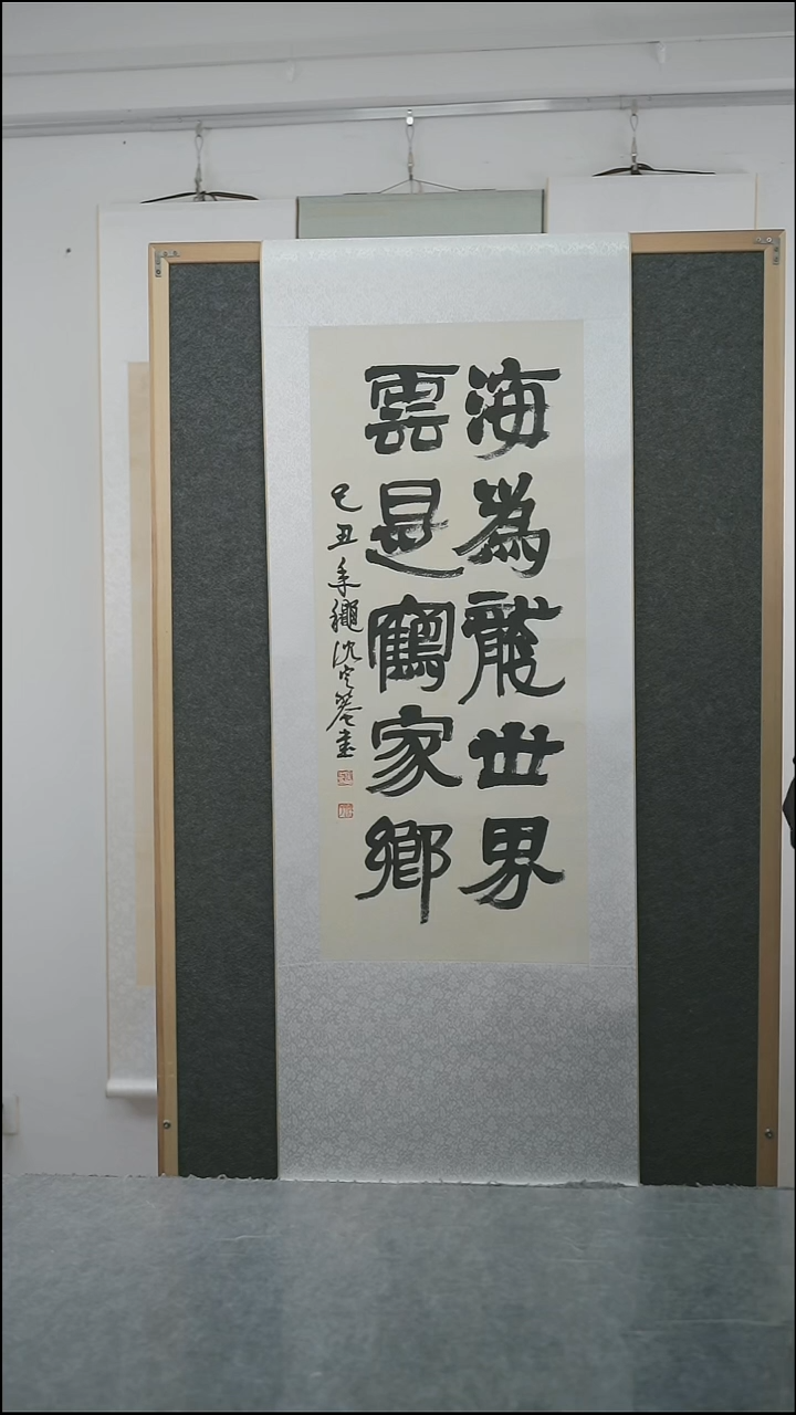 书法N****I沈老师多字书法立轴