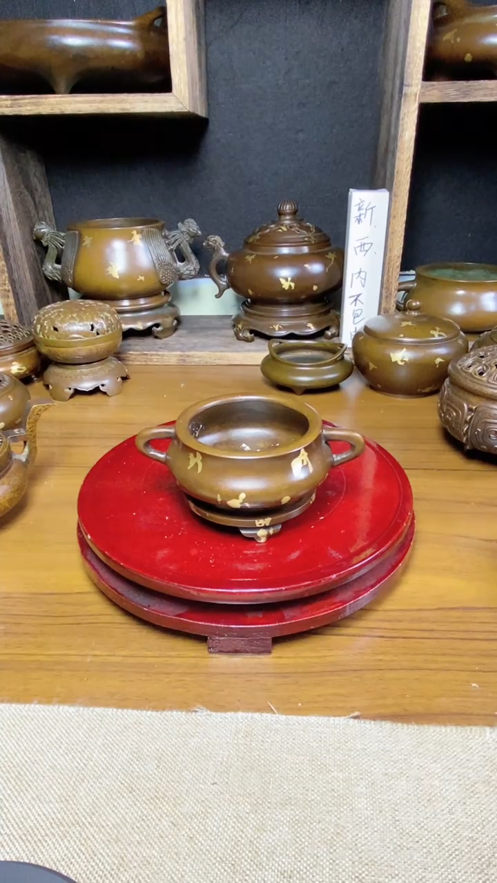 【闪购商品】苏工 普工精品铜 摆件熏香炉/摆件
