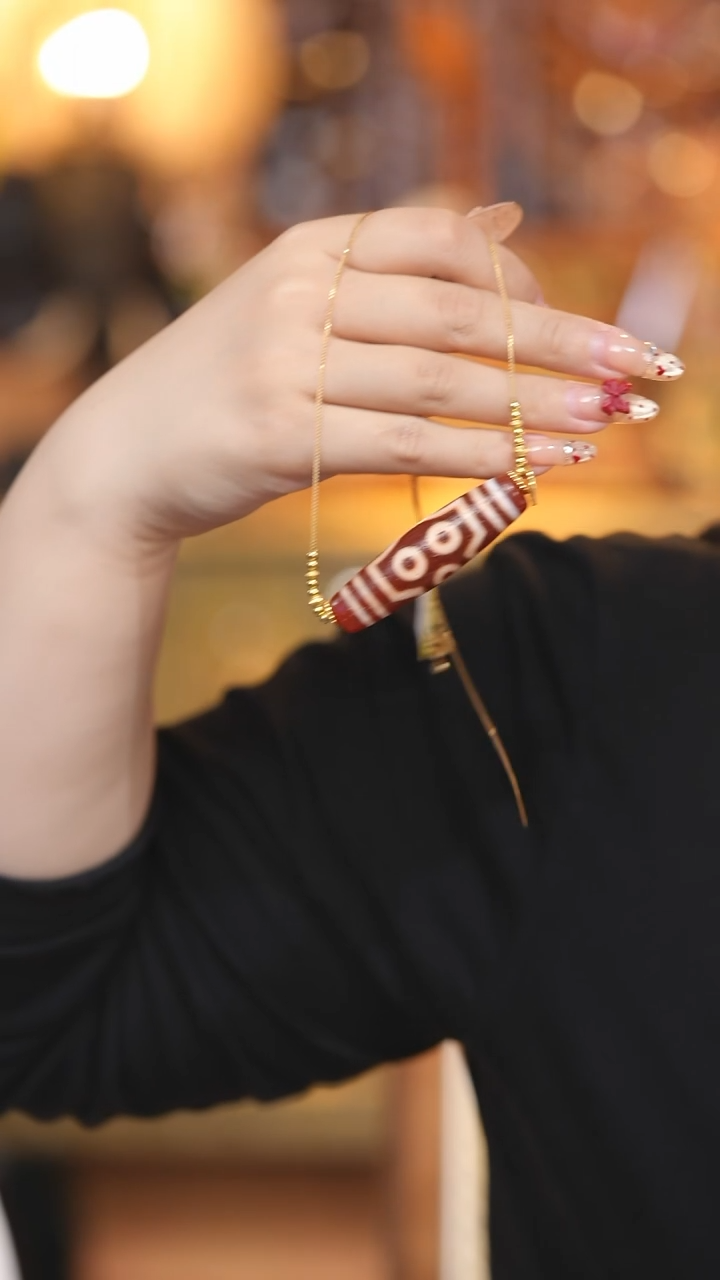 【闪购商品】玛瑙/玉髓颈饰未镶嵌Q30908红七玛瑙项链