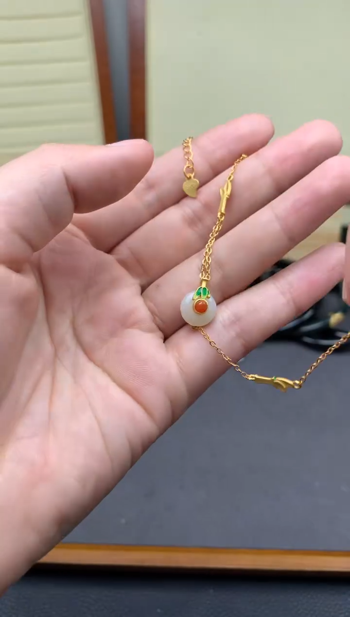 【闪购商品】和田玉（糖玉）手链银S925镶嵌////////