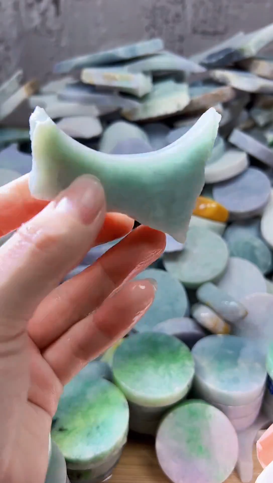 裸石翡翠天然翡翠A货余 南 663