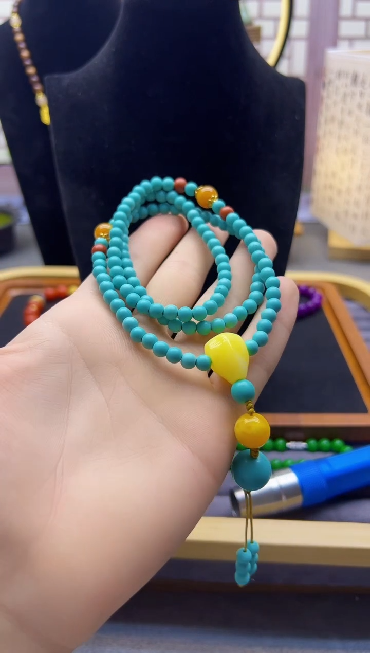 【闪购商品】蜜蜡颈饰14K金镶嵌S173         