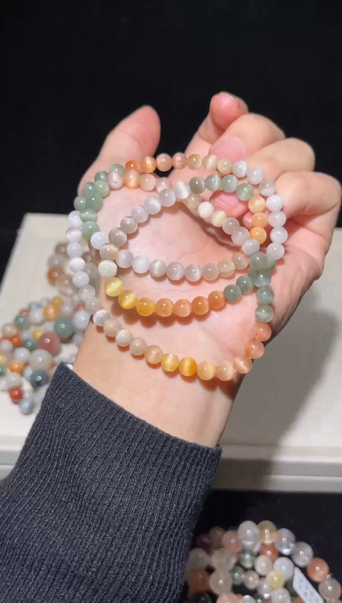 未镶嵌手串水晶39多圈彩兔毛出厂价默认微瑕6