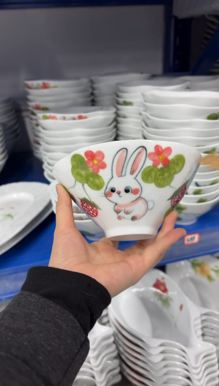 景德镇手绘釉中彩（食品级）荷叶碗