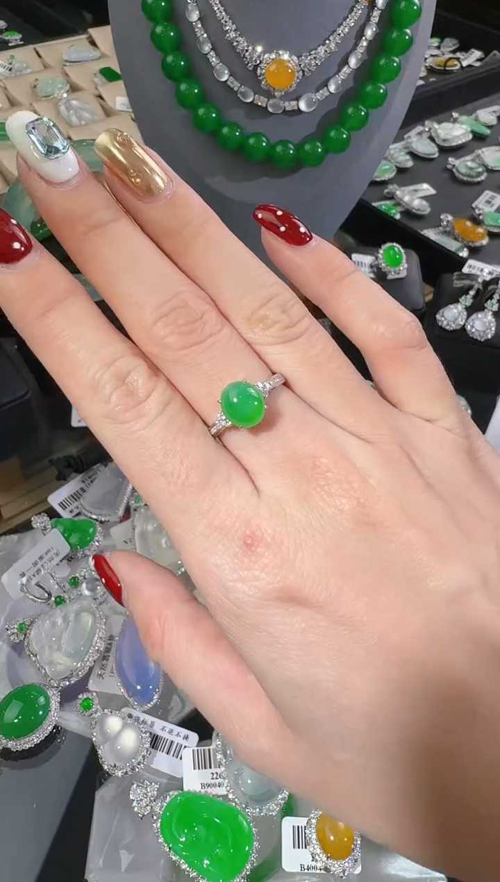 【闪购商品】翡翠戒指未镶嵌蛋面