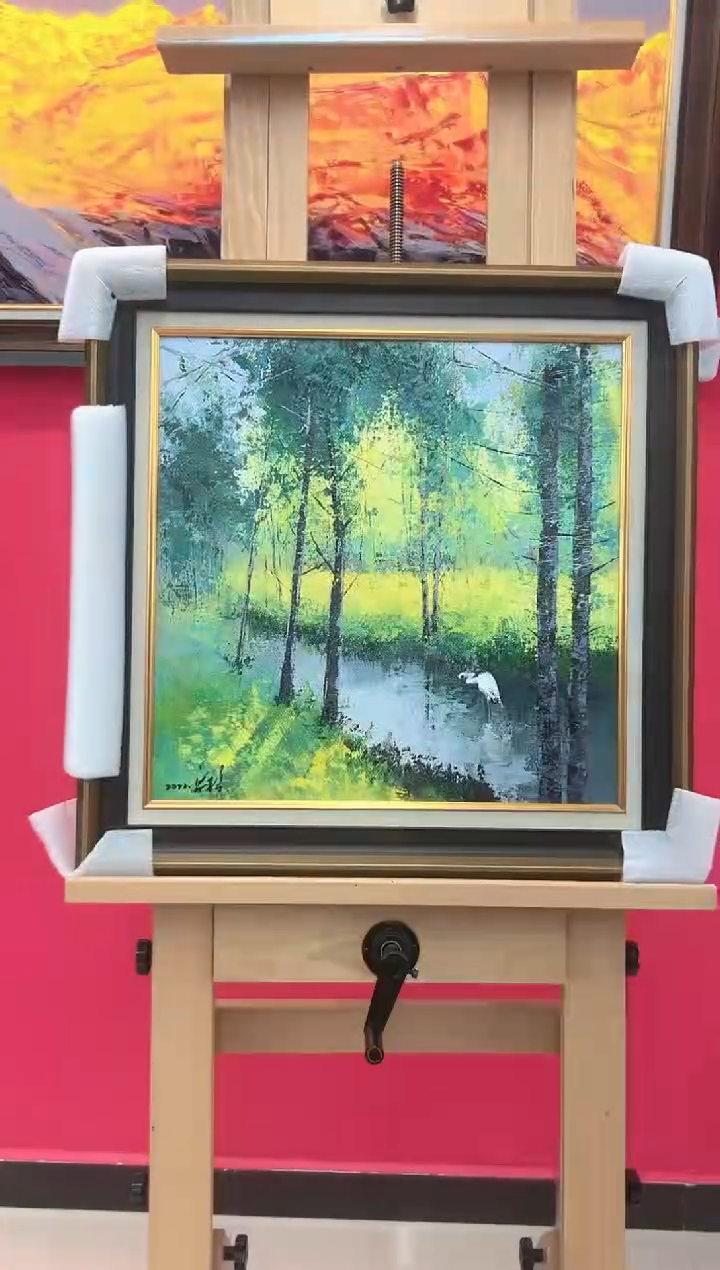 【闪购商品】绘画梁静-50*50-风景油画