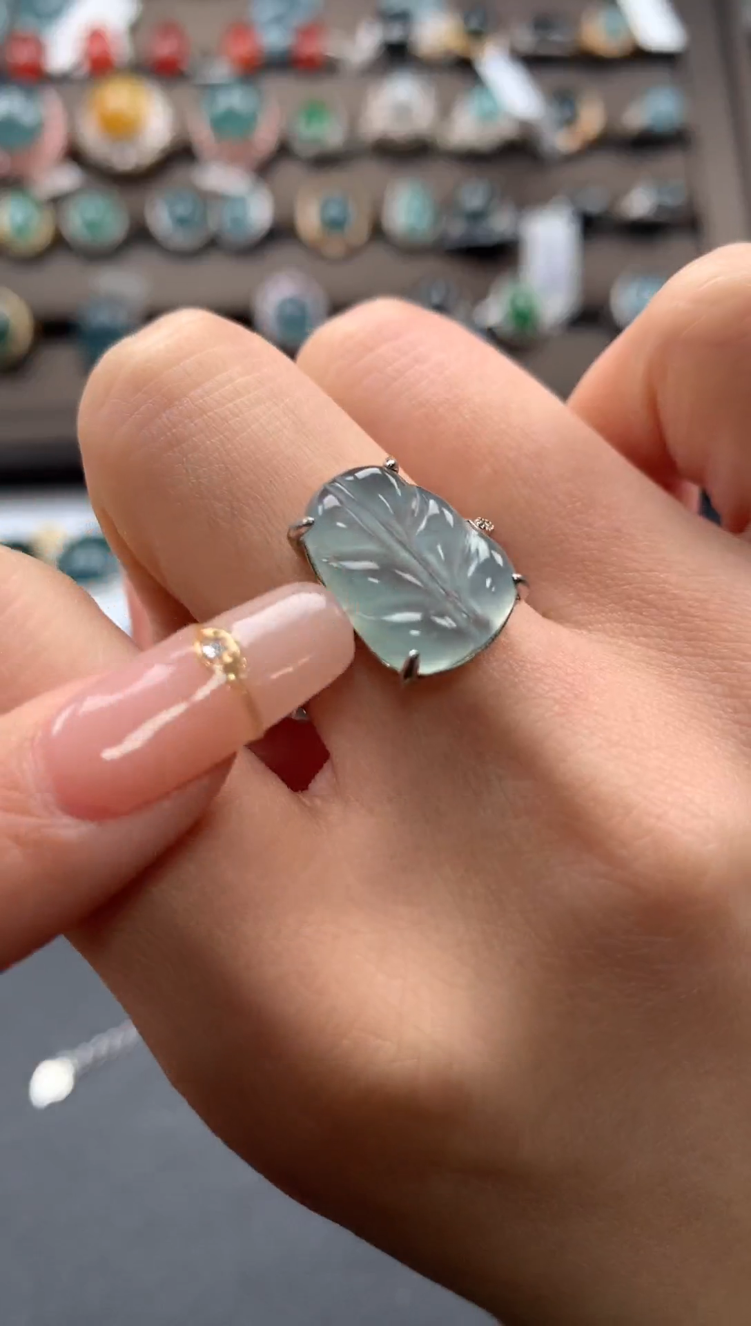 【闪购商品】翡翠戒指银S925镶嵌3123213123312