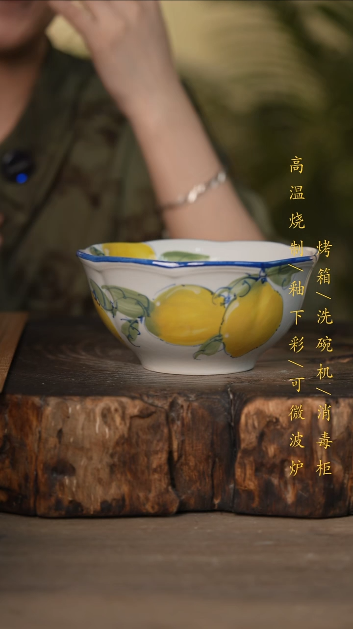 瓷片景德镇高温釉下彩可微波烤箱洗碗机