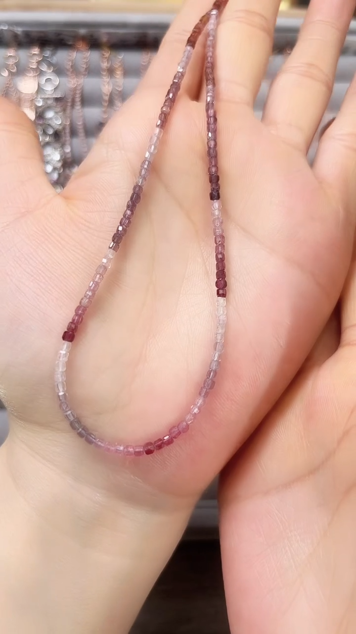 【闪购商品】尖晶石项链18K金镶嵌c03