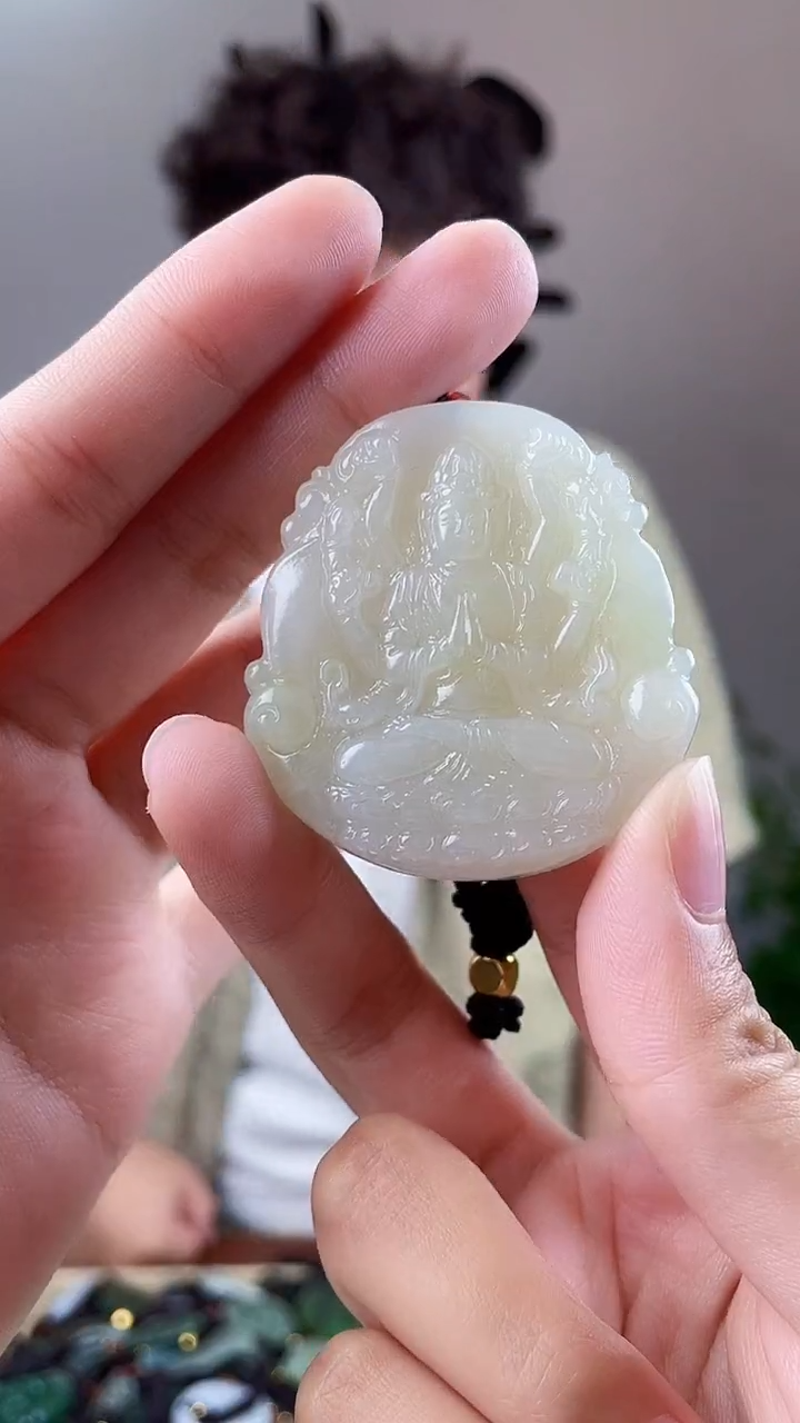 和田玉未镶嵌颈饰拍一发一，多样性发货