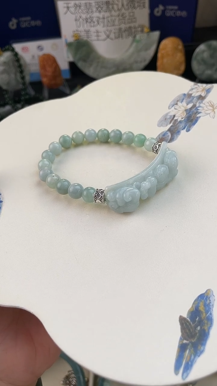 未镶嵌手链翡翠手工定制默认微瑕主播介绍为准