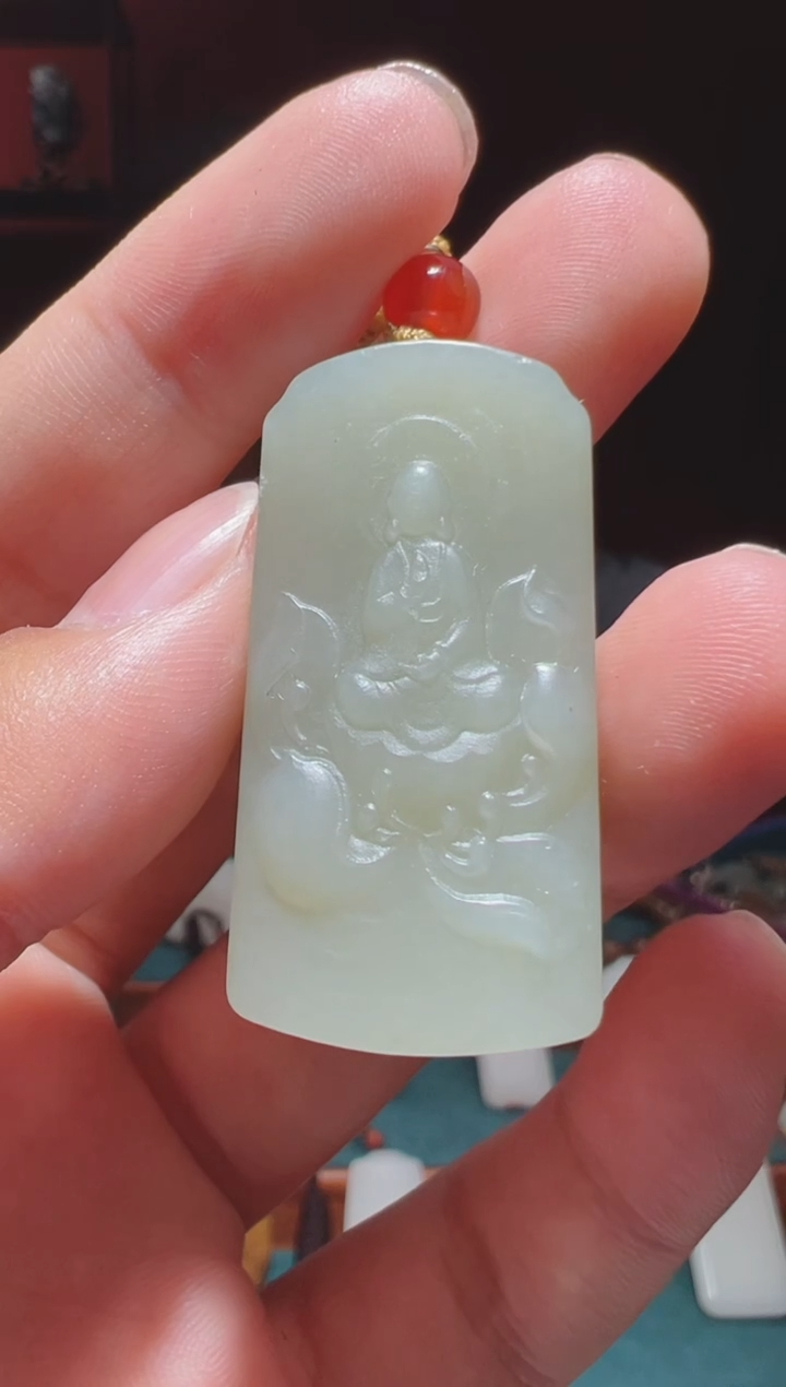 【闪购商品】和田玉吊坠(不含链)未镶嵌1