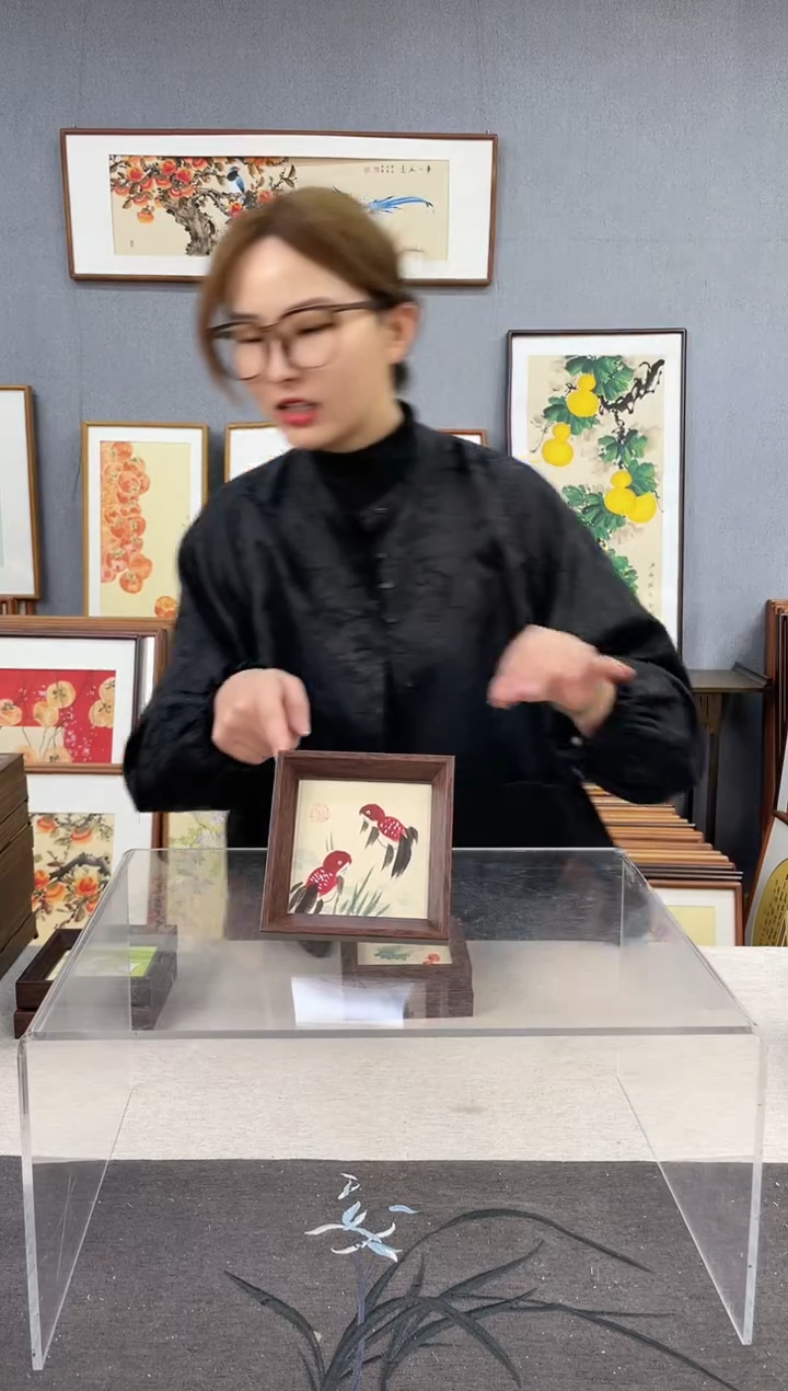 【闪购商品】国画5寸-小摆台作品-小鱼