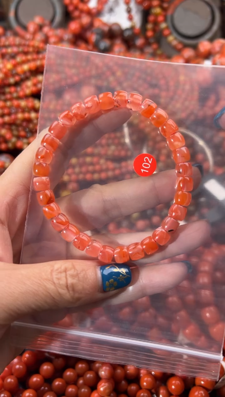 未镶嵌手串南红玛瑙7+
