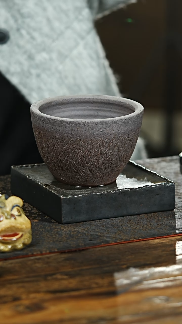 【闪购商品】紫砂茶杯38号紫砂柴烧