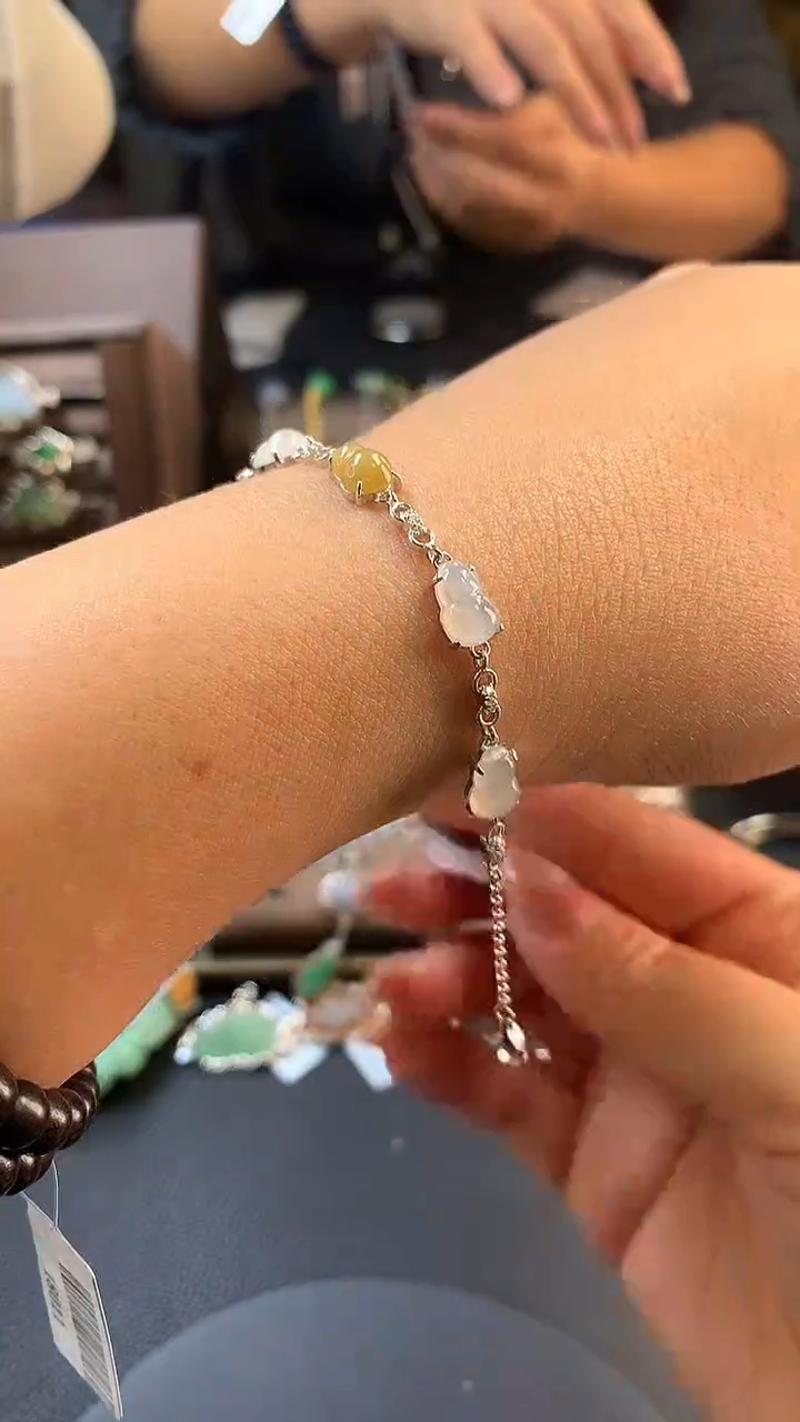 颈饰银S925镶嵌翡翠17041