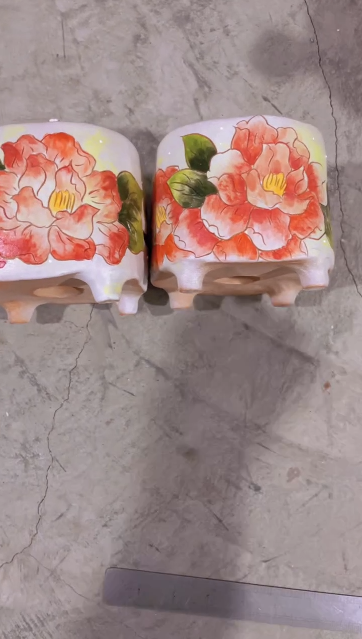 摆件106陶花岛多肉陶瓷花盆罐——微瑕