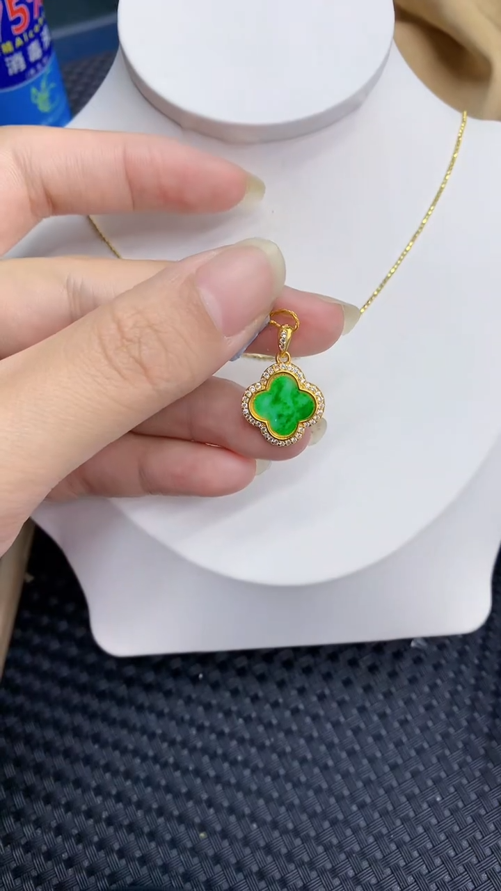 【闪购商品】翡翠颈饰银S925镶嵌            8
