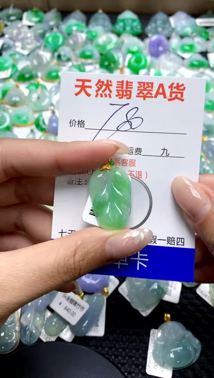 【闪购商品】翡翠颈饰18K金镶嵌111111111111