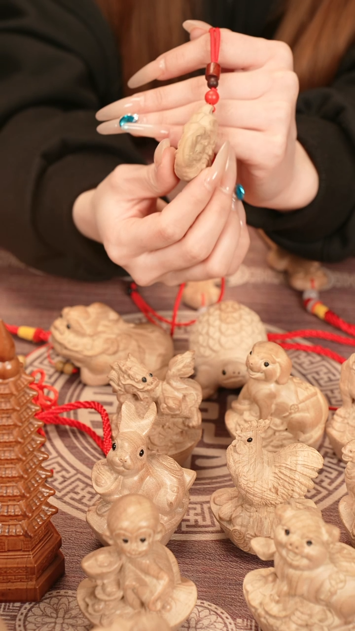 【闪购商品】桃木木雕钟馗吊坠