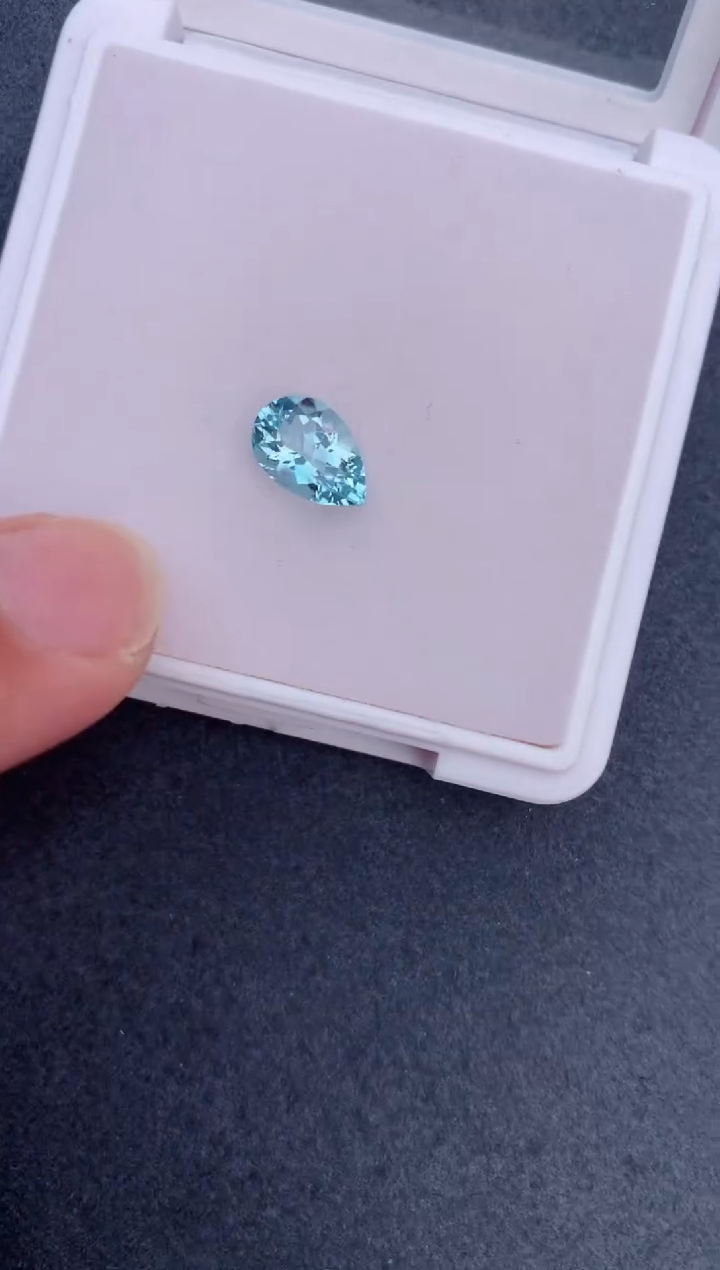 海蓝宝石裸石未镶嵌1.5ct海蓝宝