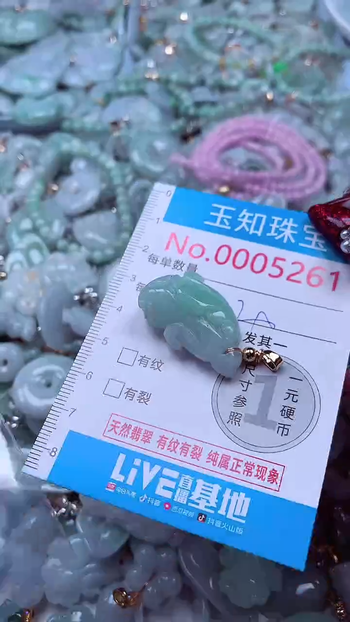 吊坠(不含链)未镶嵌翡翠5261