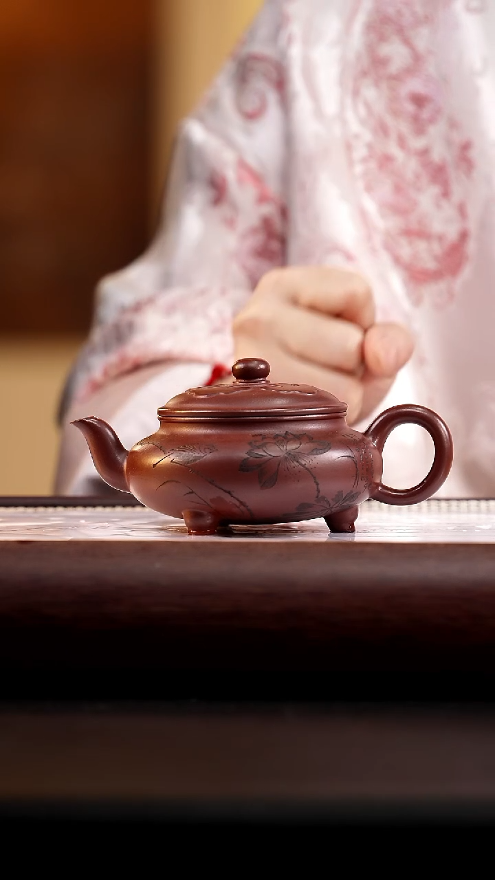 茶壶紫砂龙血砂大彬如意200cc