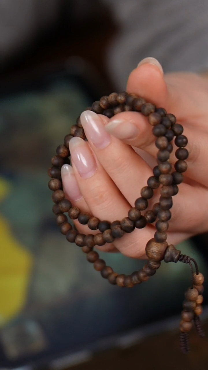 【闪购商品】沉香手串J24112703虫漏沉水