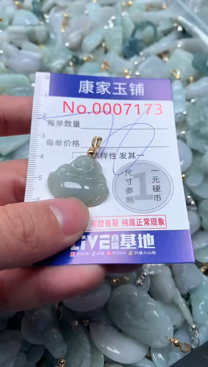 【闪购商品】翡翠吊坠(不含链)未镶嵌7173